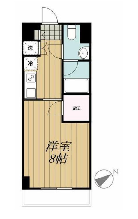 ベルティス渋谷　203号室　間取り