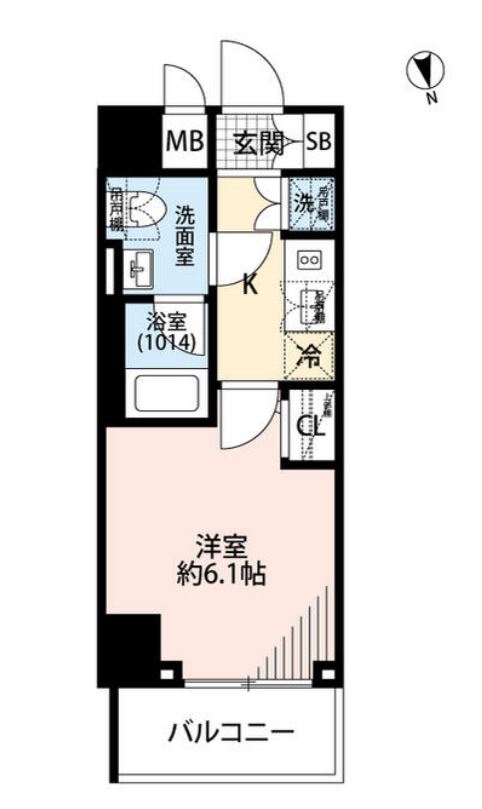 プレール・ドゥーク銀座EASTⅡ　1001号室　間取り