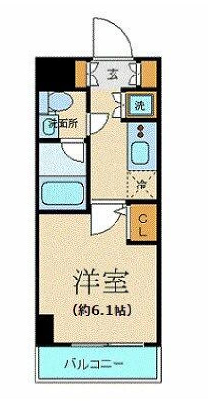 プレール・ドゥーク銀座EASTⅡ　303号室　間取り