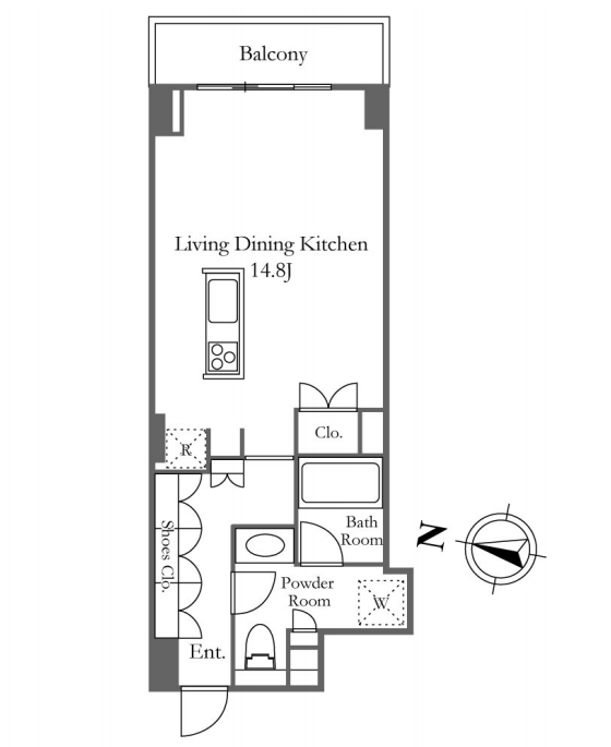 KDXレジデンス恵比寿　306号室　間取り