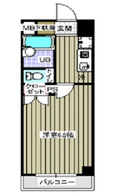 レジディア木場　208号室　間取り