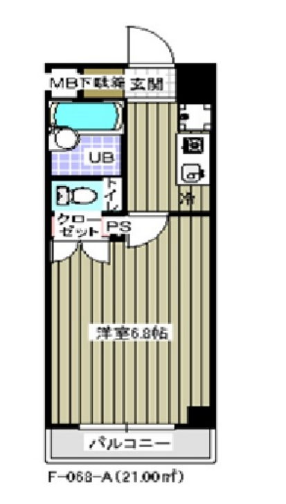 レジディア木場　610号室　間取り