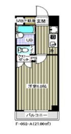 レジディア木場　1013号室　間取り