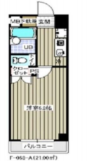 レジディア木場　207号室　間取り