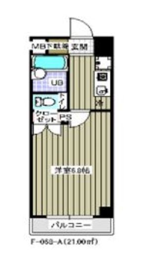 レジディア木場　217号室　間取り