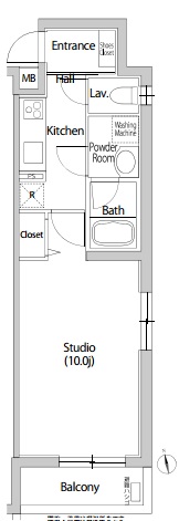 カーサスプレンディッド代官山　101号室　間取り