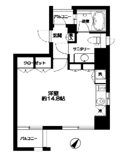 CATS原宿 (キャッツ原宿)　204号室　間取り