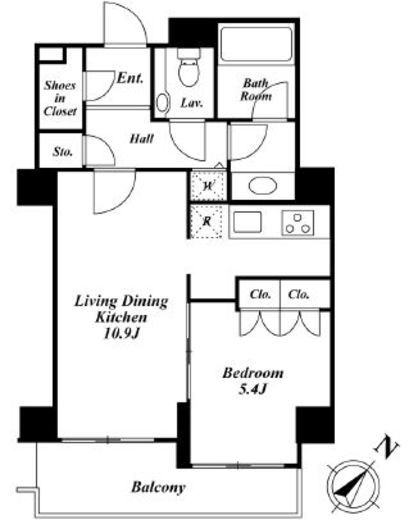 KDX代官山レジデンス　412号室　間取り