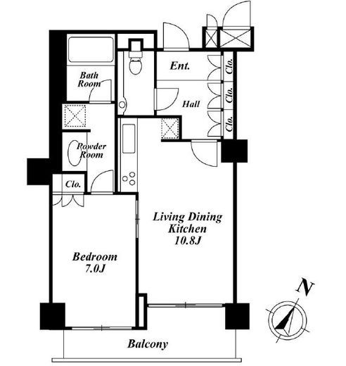 KDX代官山レジデンス　413号室　間取り