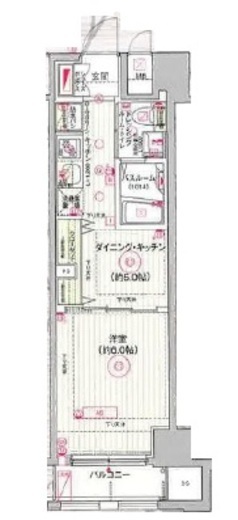 エステムプラザ日本橋レジェンド　402号室　間取り
