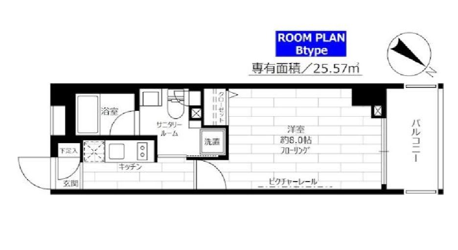 グランドコンシェルジュ日本橋　302号室　間取り