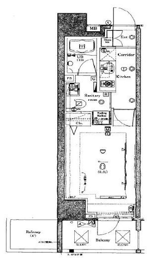 グランドコンシェルジュ日本橋　601号室　間取り