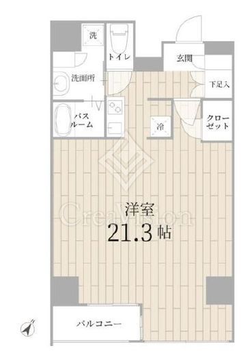 テラス銀座　801号室　間取り