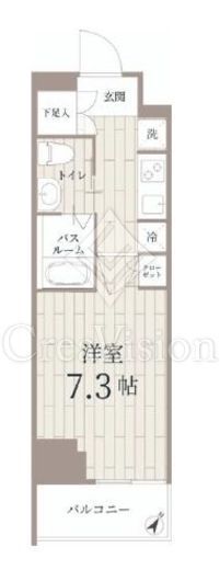 テラス銀座　302号室　間取り