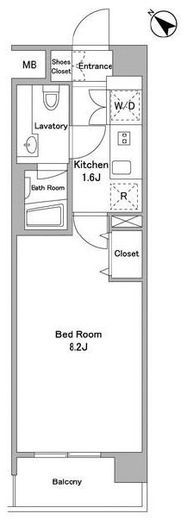 BPRレジデンス代々木初台　309号室　間取り