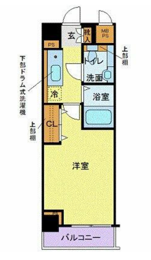 メゾン・ド・ヴィレ恵比寿　503号室　間取り