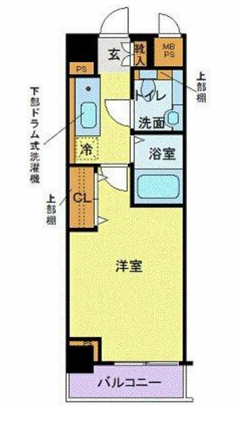 メゾン・ド・ヴィレ恵比寿　604号室　間取り