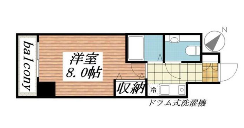 メゾン・ド・ヴィレ恵比寿　506号室　間取り