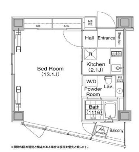エルスタンザ代官山 タワー棟　402号室　間取り