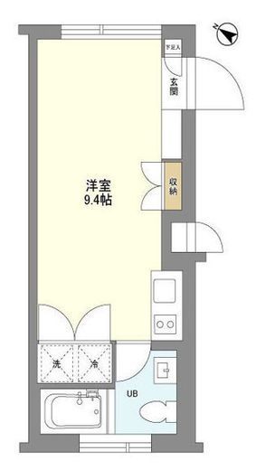 モデリアブリュット表参道　106号室　間取り