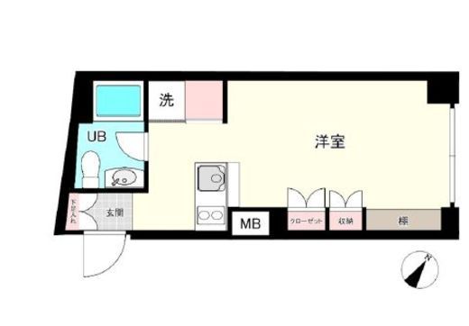 モデリアブリュット表参道　205号室　間取り