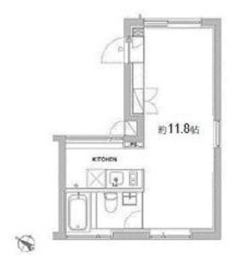 モデリアブリュット表参道　208号室　間取り