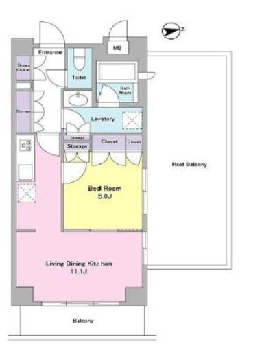 シティカレント代官山　401号室　間取り