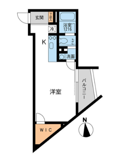 アーデン芝公園　406号室　間取り