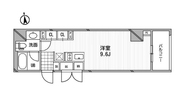 アーデン芝公園　1504号室　間取り