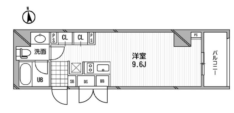 アーデン芝公園　907号室　間取り