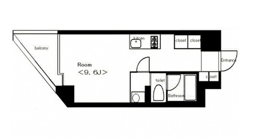 アーデン芝公園　205号室　間取り