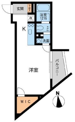アーデン芝公園　206号室　間取り