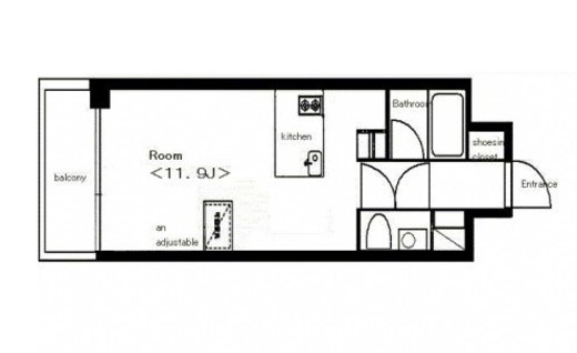 アーデン芝公園　502号室　間取り
