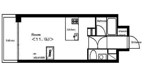 アーデン芝公園　802号室　間取り