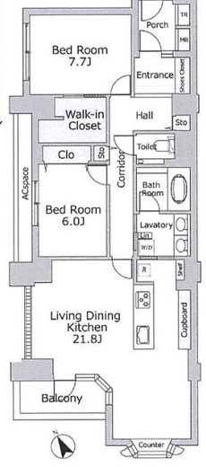 ロワヴェール表参道　401号室　間取り