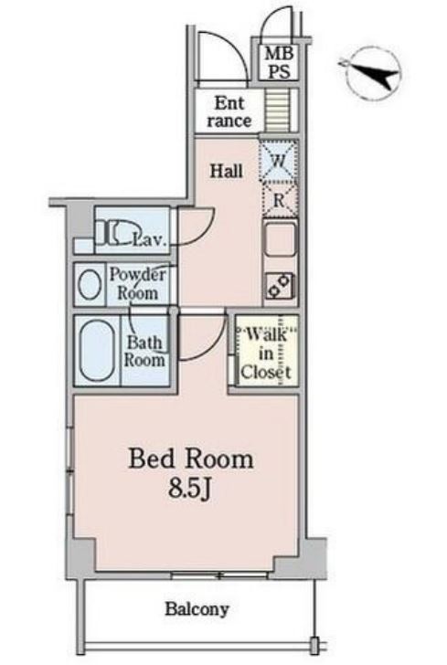 グランディール渋谷神泉　308号室　間取り