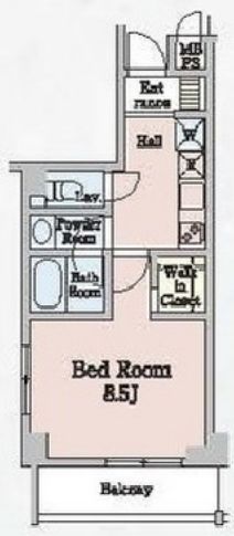 グランディール渋谷神泉　308号室　間取り