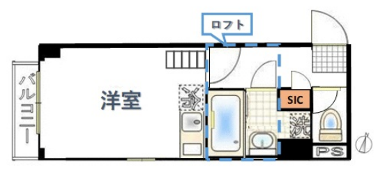 アスティエ渋谷松濤　401号室　間取り