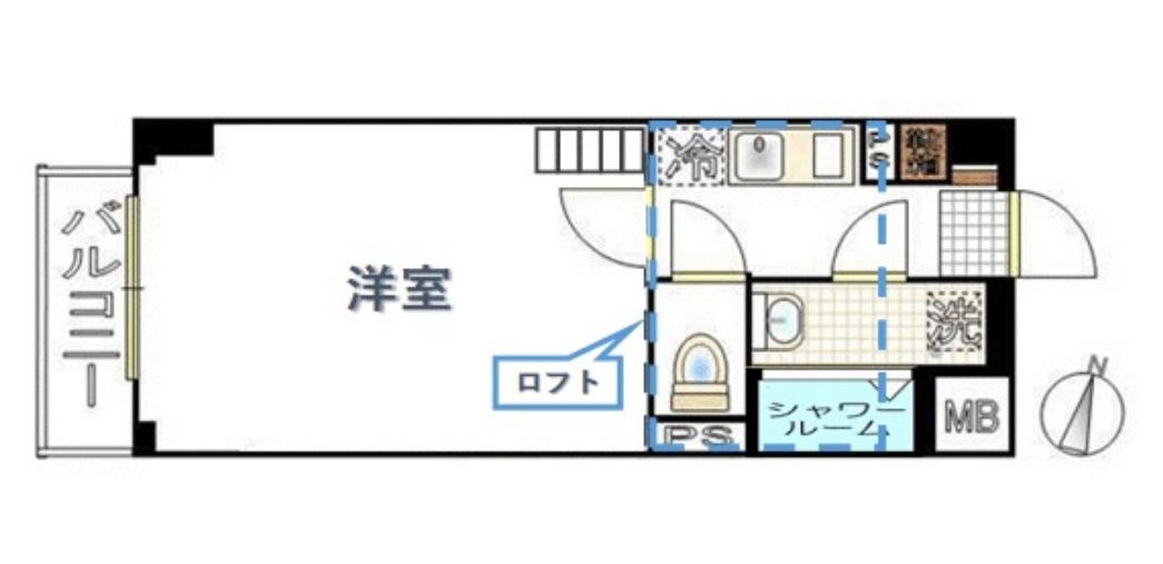 アスティエ渋谷松濤　402号室　間取り