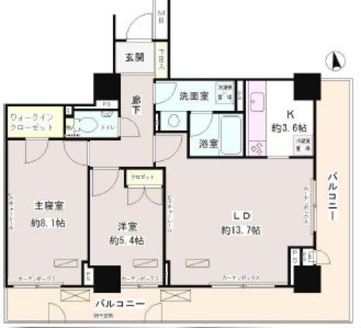 パーク・アヴェニュー神南　406号室　間取り
