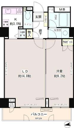 パーク・アヴェニュー神南　609号室　間取り