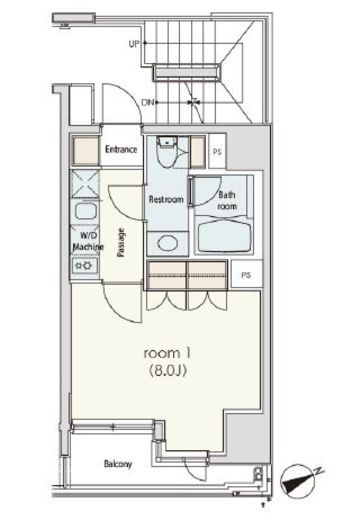 カスタリア日本橋　704号室　間取り