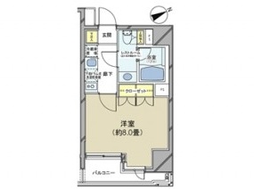 カスタリア日本橋　804号室　間取り