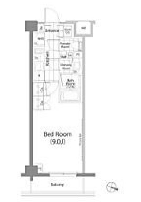 パークハビオ笹塚　407号室　間取り