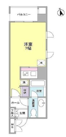 アサンブレ恵比寿　503号室　間取り