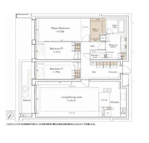 ザ・ウエストミンスター南平台　3F2号室　間取り