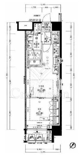 オープンレジデンシア日本橋横山町　1001号室　間取り