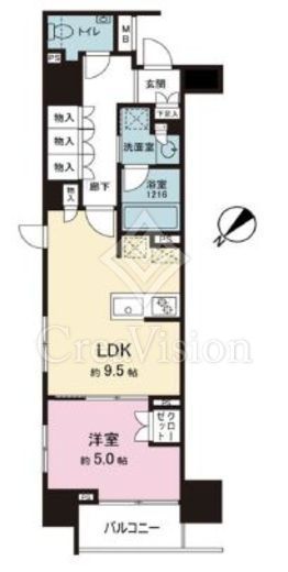 オープンレジデンシア日本橋横山町　1403号室　間取り