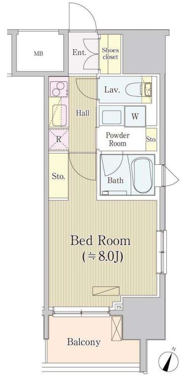 サイプレス日本橋本町　204号室　間取り
