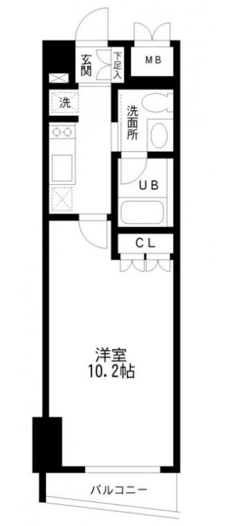 レジディア幡ヶ谷　603号室　間取り